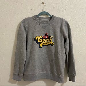 Coach New York Crewneck Cherry Logo Athletic Sweatshirt